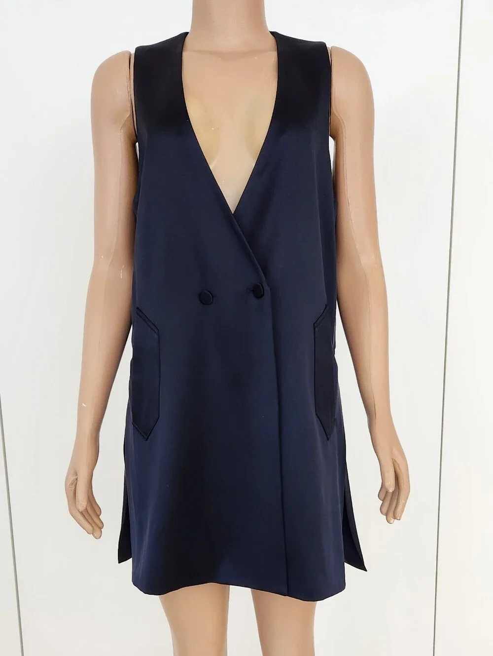Navy Sleeveless Vest